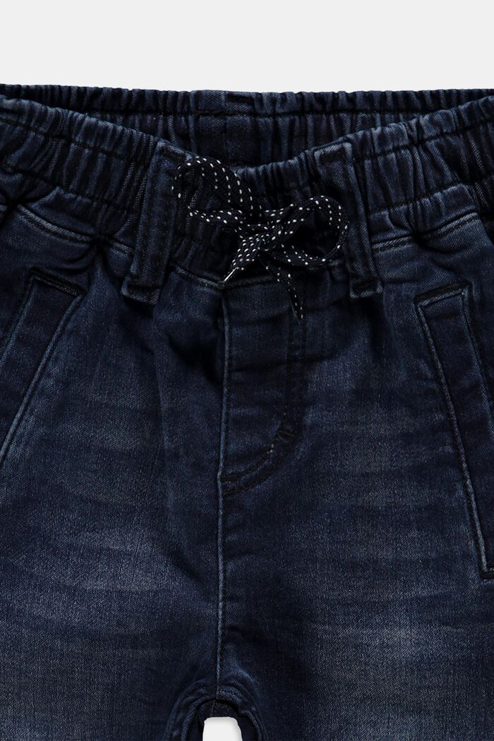 Jean à ceinture élastique, BLUE DARK WASHED, detail image number 2