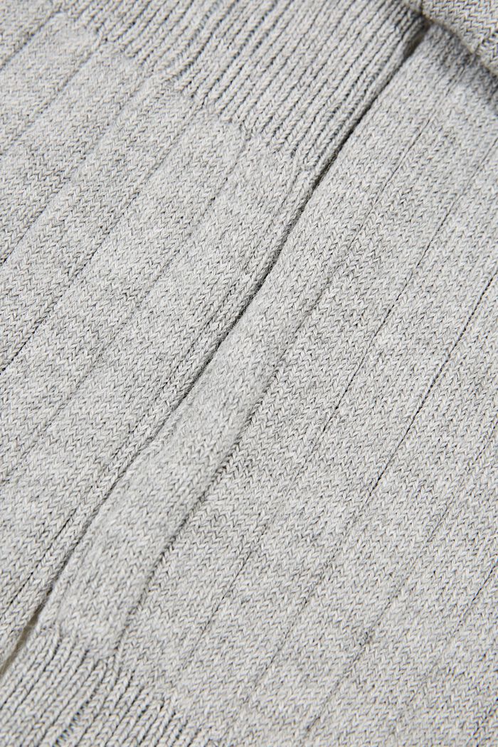 À teneur en laine : jambières en maille côtelée, LIGHT GREY, detail image number 1