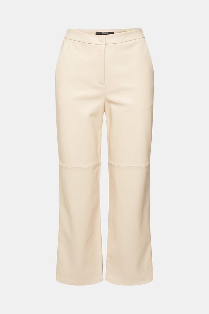 Pantalon en similicuir à la coupe raccourcie, DUSTY NUDE, detail image number 7