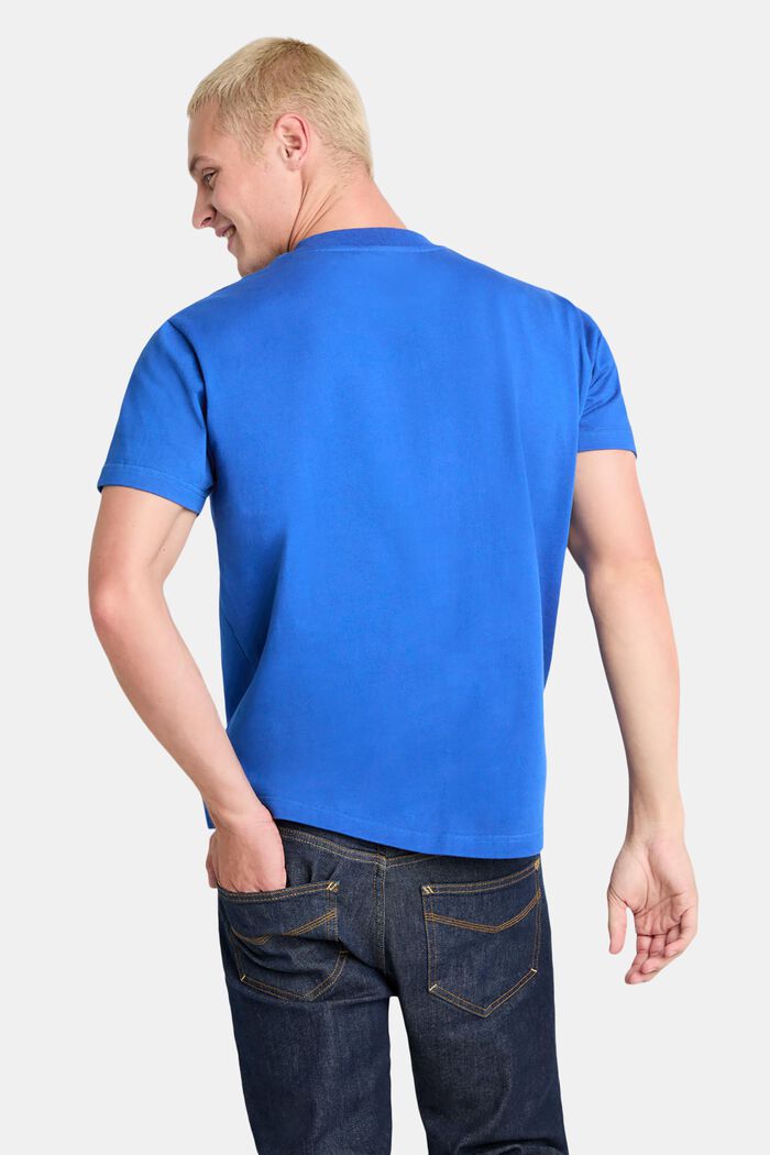 T-shirt en jersey de coton unisexe à logo, BRIGHT BLUE, detail image number 3