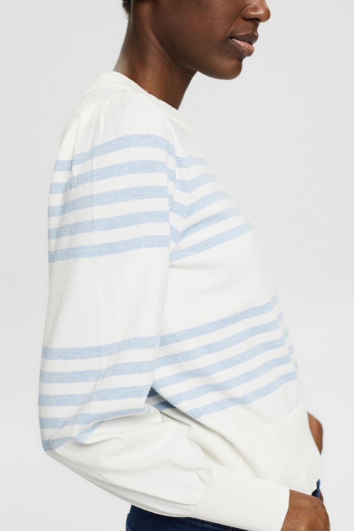 Pull-over à épaules froncées, OFF WHITE, detail image number 2