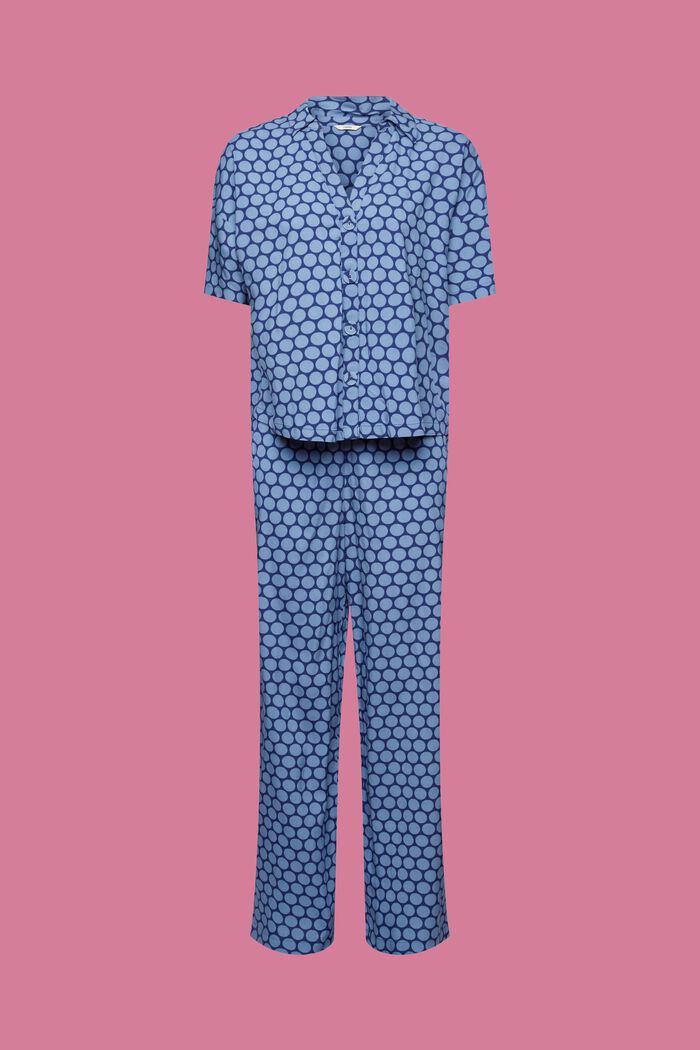 Pyjama à imprimé à pois, DARK BLUE, detail image number 6