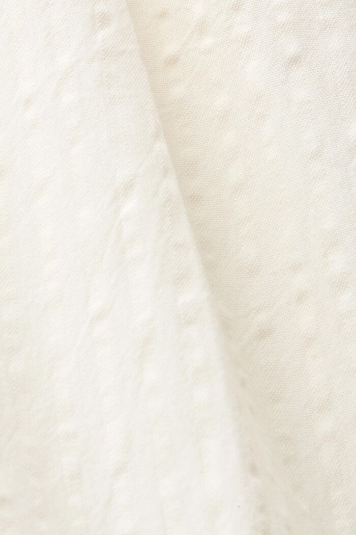 Robe maxi longueur de coupe étagée, boutonnée sur le devant, WHITE, detail image number 5