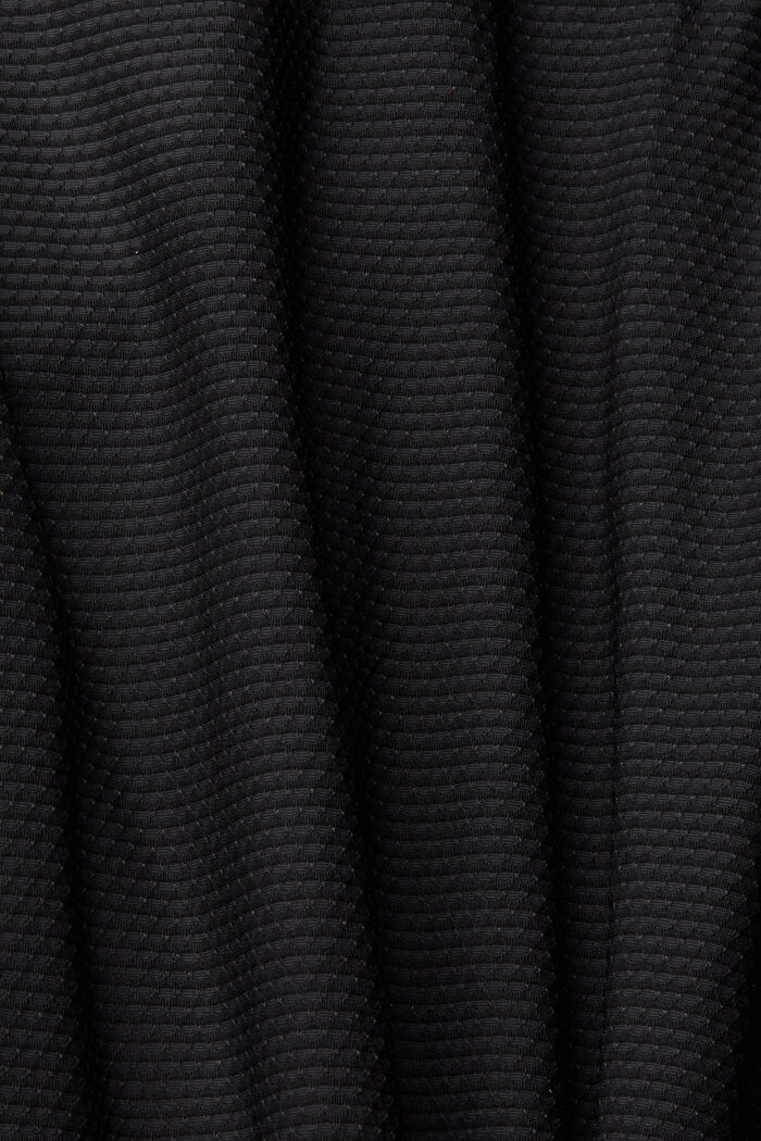 Haut en mesh à rayures réfléchissantes, BLACK, detail image number 4