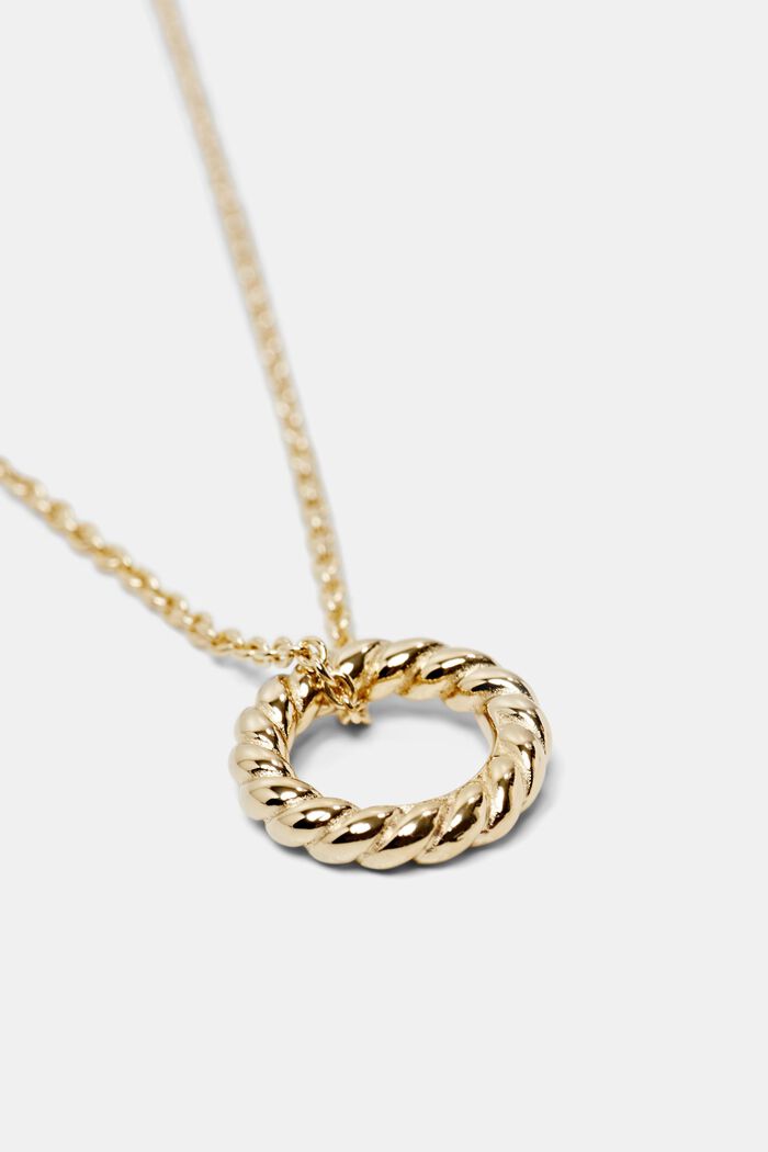 Collier à pendentif anneau, argent sterling, GOLD, detail image number 1