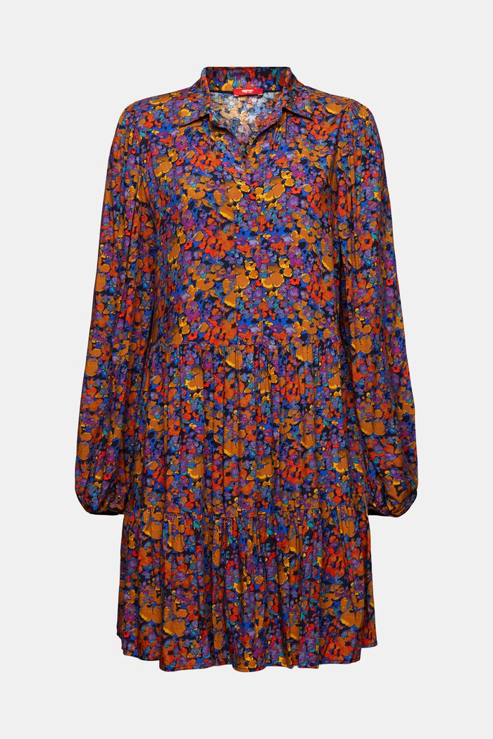 Mini-robe imprimée, en LENZING™ ECOVERO™, NAVY, detail image number 6