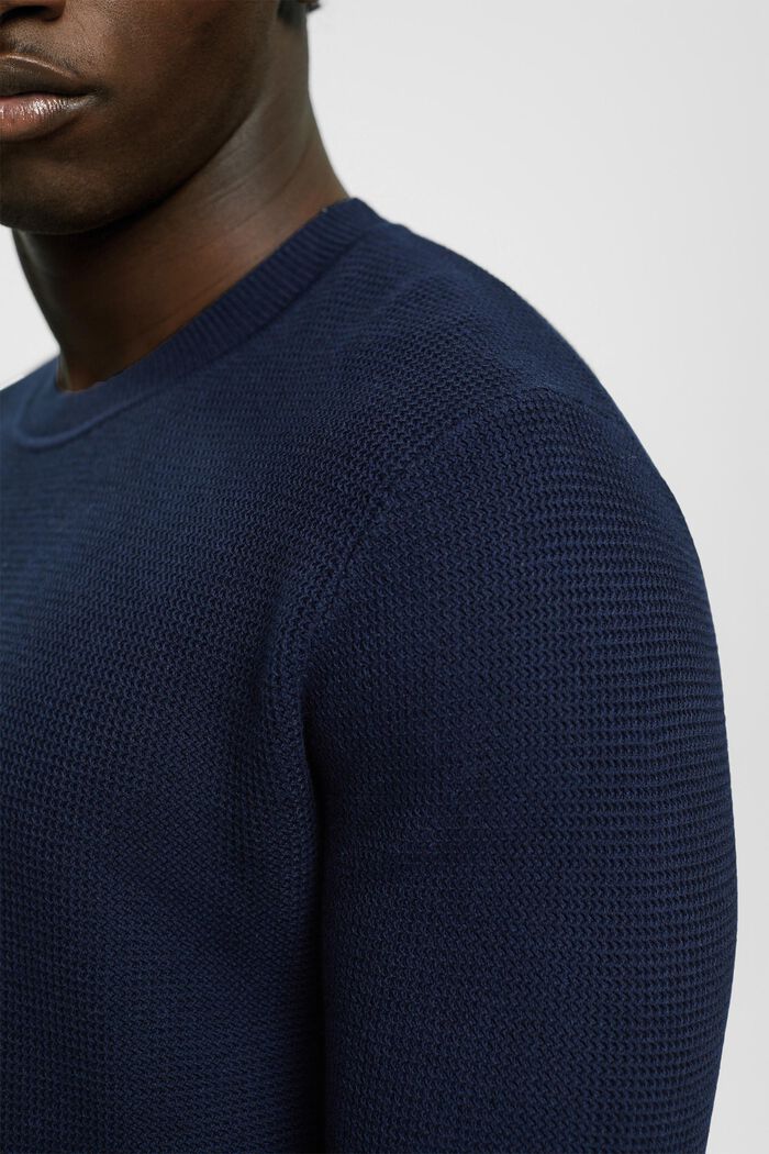 Pull-over rayé, NAVY, detail image number 2