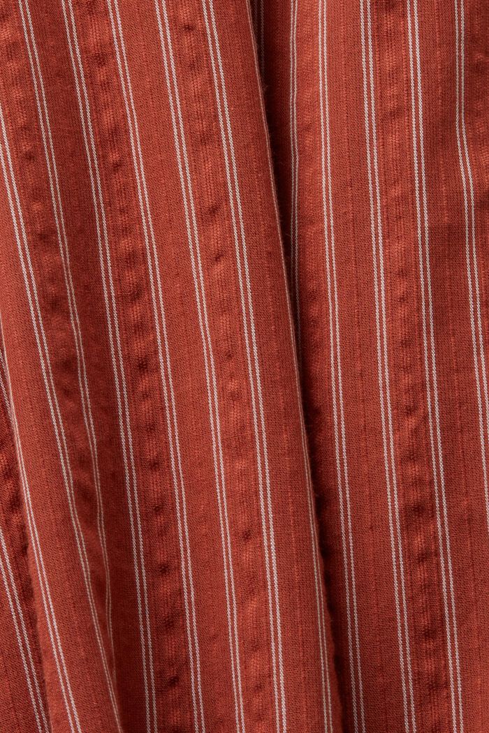 Mini robe-chemise rayée, TERRACOTTA, detail image number 4