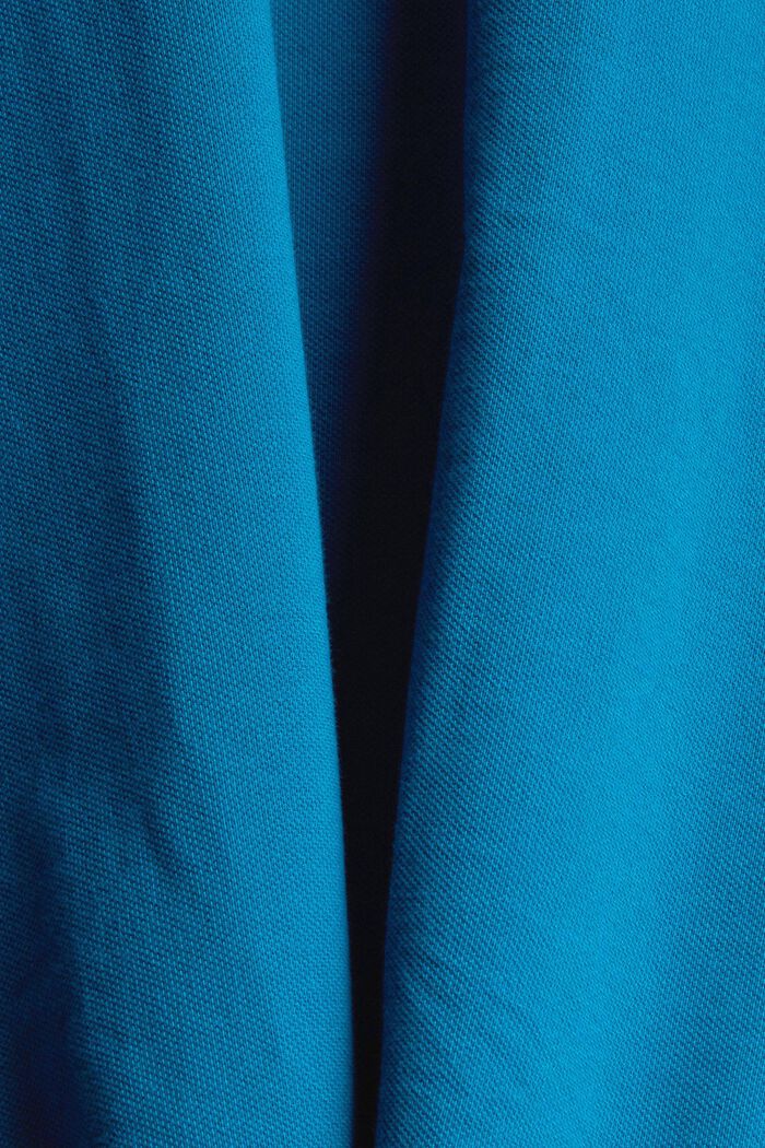 Polo en coton, TEAL BLUE, detail image number 4