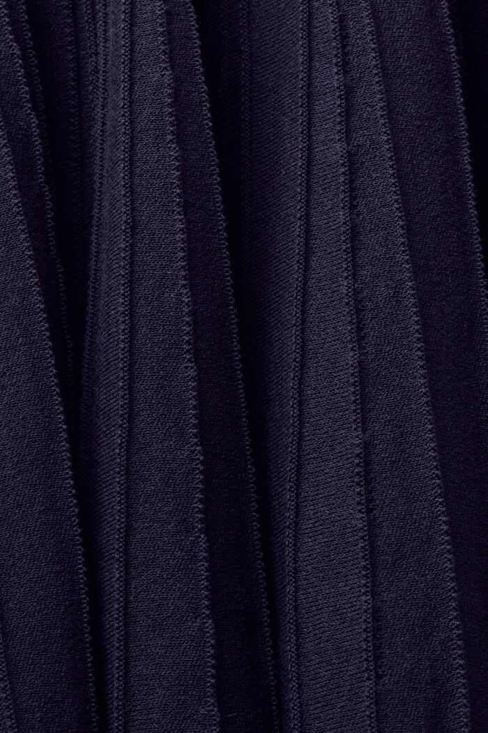 Mini-jupe plissée de coupe trapèze, NAVY, detail image number 5