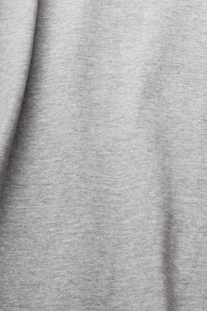 T-shirt à manches longues en jersey chiné, LENZING™ ECOVERO™, MEDIUM GREY, detail image number 5