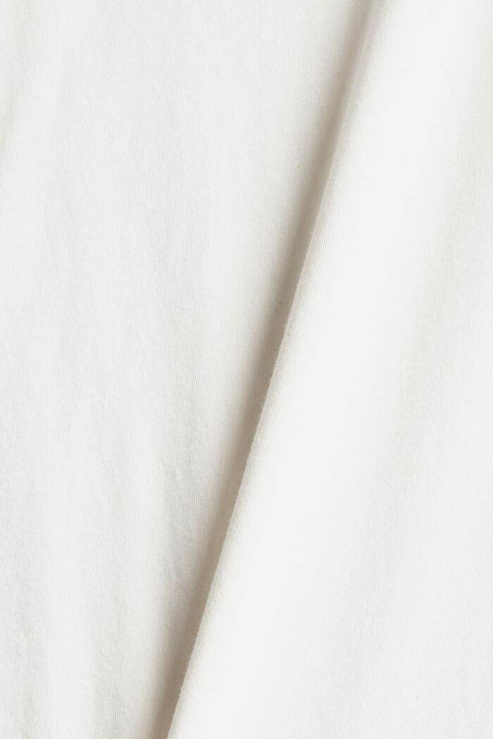T-shirt à manches à volants, coton biologique, OFF WHITE, detail image number 4