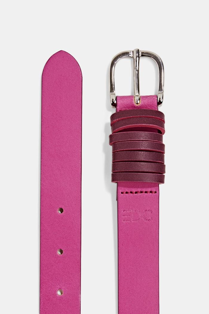 Belts leather, PINK FUCHSIA, detail image number 1