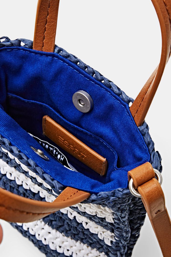 Mini sac porté épaule en crochet, NAVY, detail image number 3