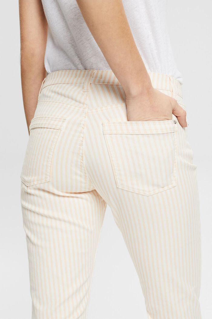 Pantalon rayé de longueur corsaire, OFF WHITE, detail image number 2