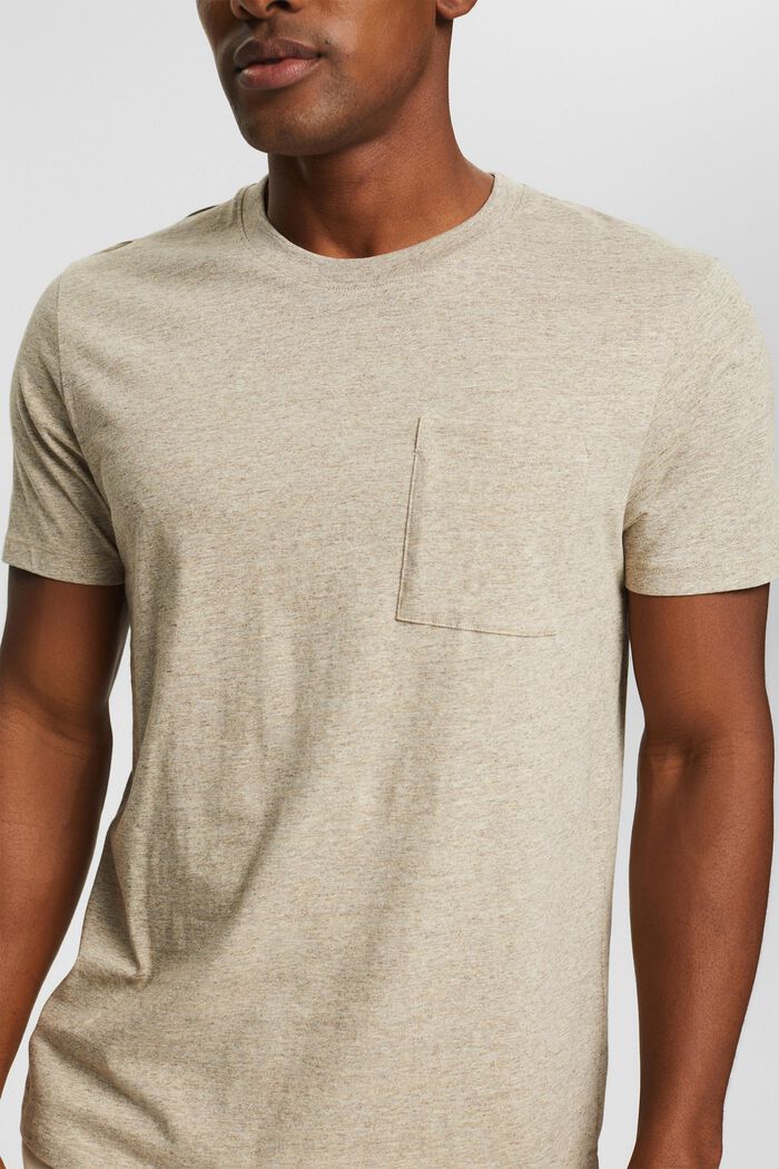 T-shirt en jersey d´aspect chiné, SKIN BEIGE, detail image number 1