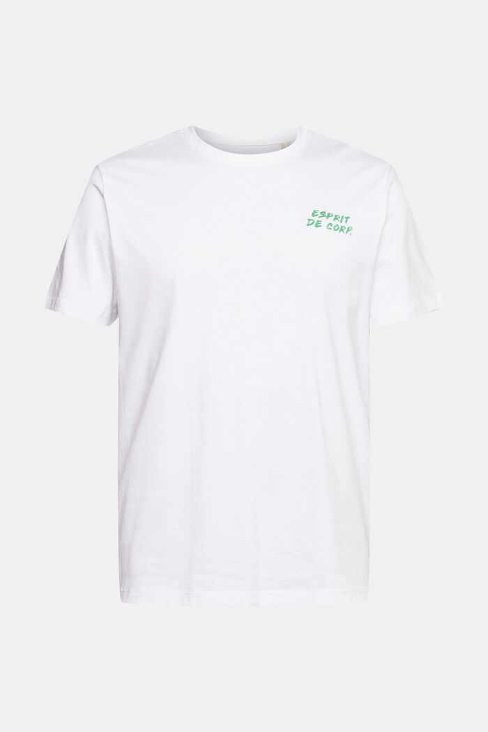 T-shirt en jersey animé d´un logo brodé