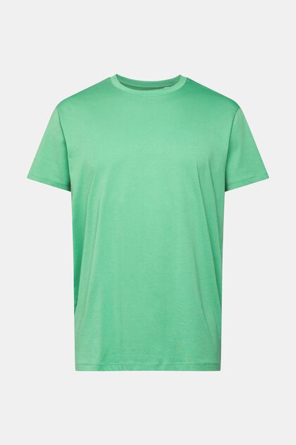 T-shirt en jersey, 100 % coton, GREEN, overview