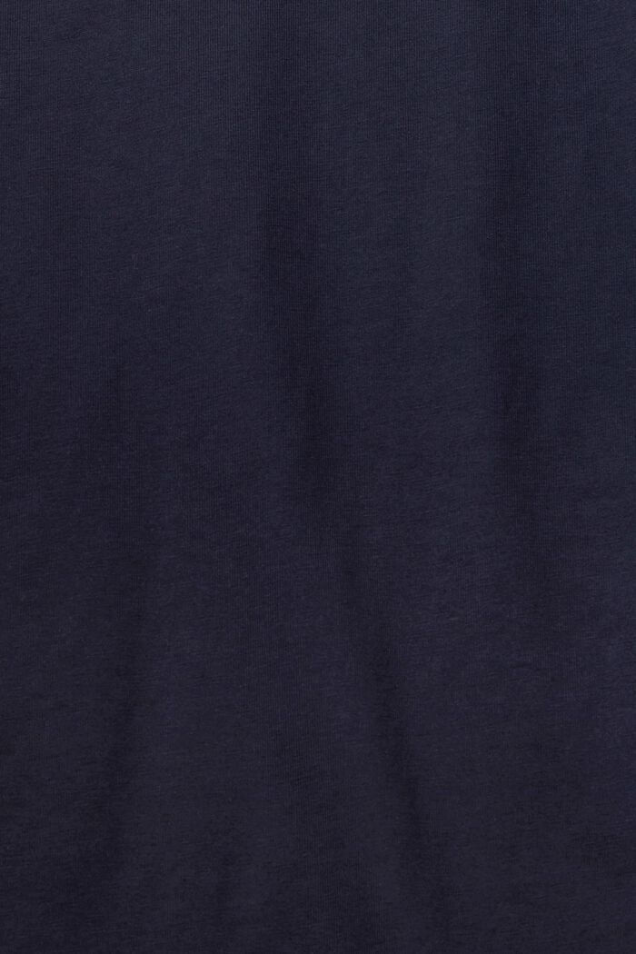 T-shirt à manches longues en jersey, 100 % coton, NAVY, detail image number 4