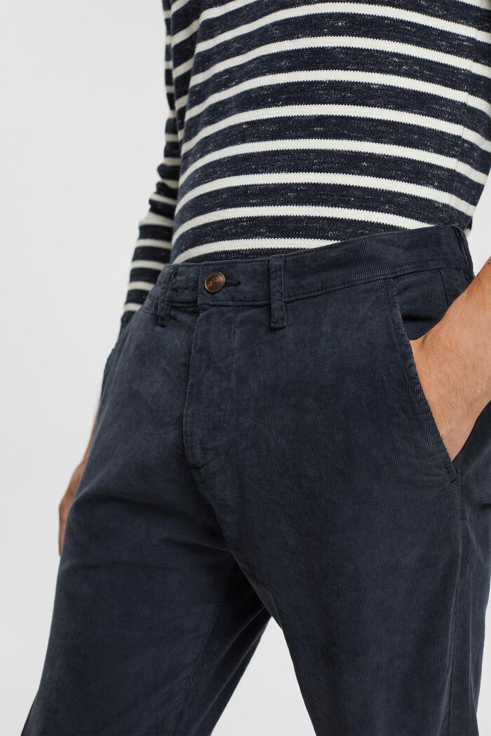Pantalon en velours côtelé, NAVY, detail image number 2