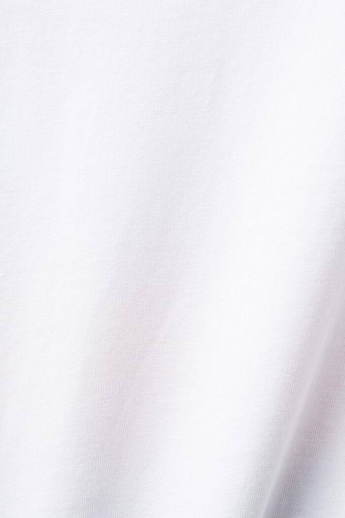 T-shirt en coton imprimé, WHITE, detail image number 5
