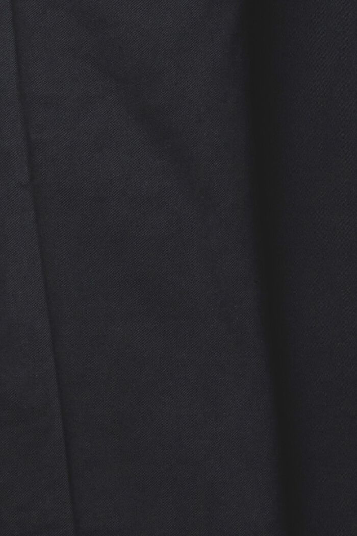 Chino stretch en coton, BLACK, detail image number 1