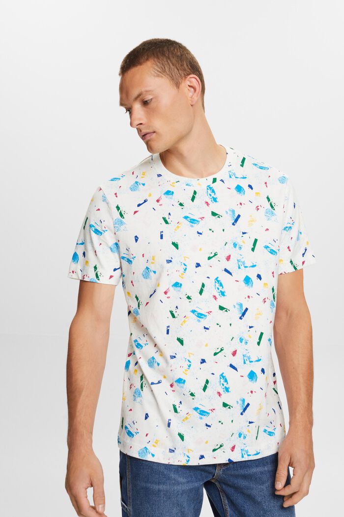 T-shirt en coton à imprimé all-over, ICE, detail image number 0