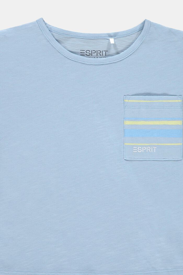 T-shirt à poche-poitrine, 100 % coton, BLUE LAVENDER, detail image number 2