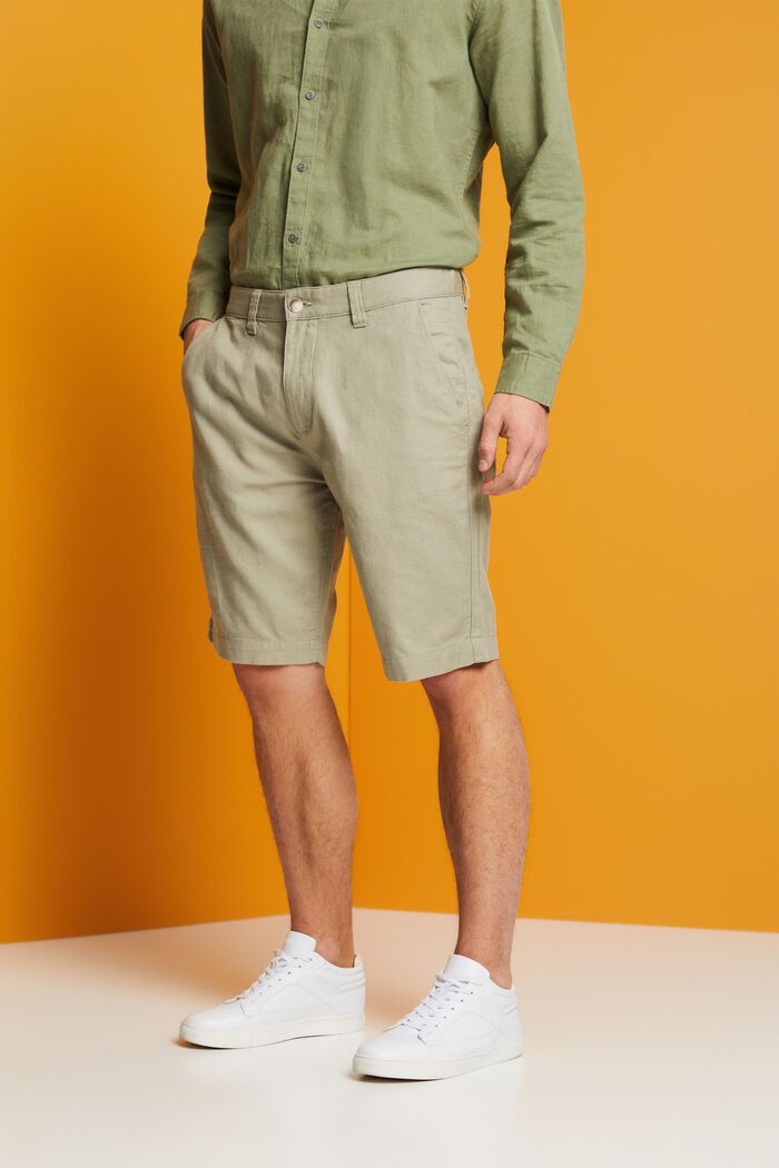 Short de style chino, LIGHT GREEN, detail image number 0