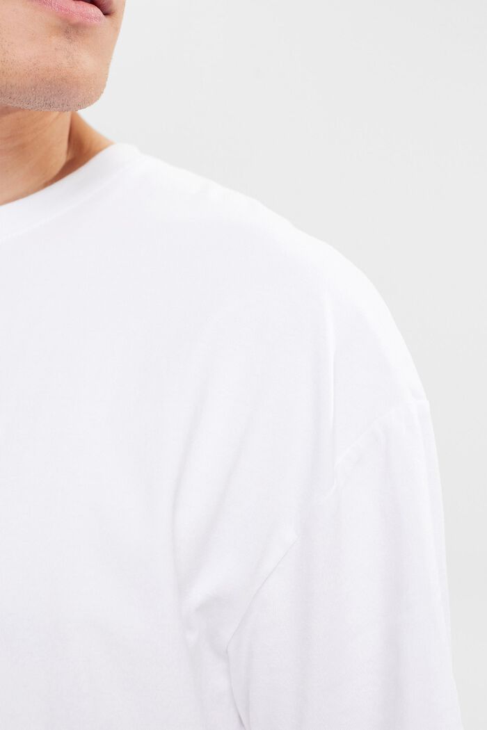 T-shirt en jersey oversize, WHITE, detail image number 2