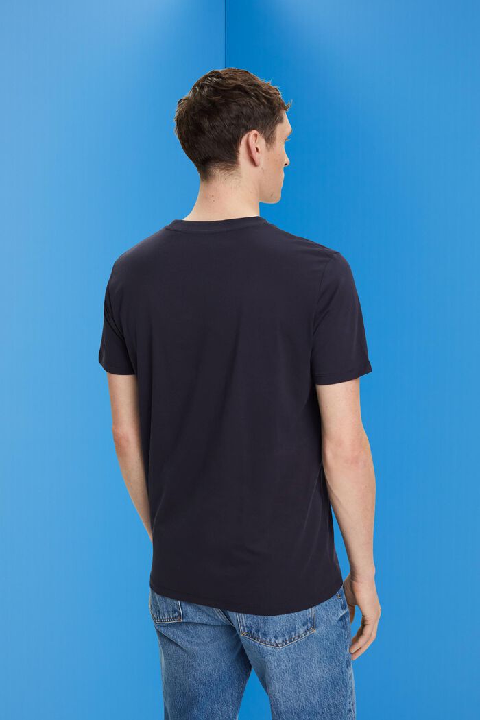 T-shirt en jersey à col ras-du-cou, NAVY, detail image number 4