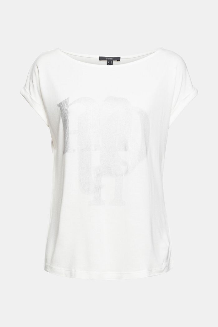 T-shirt à imprimé métallisé, LENZING™ ECOVERO™, OFF WHITE, detail image number 2