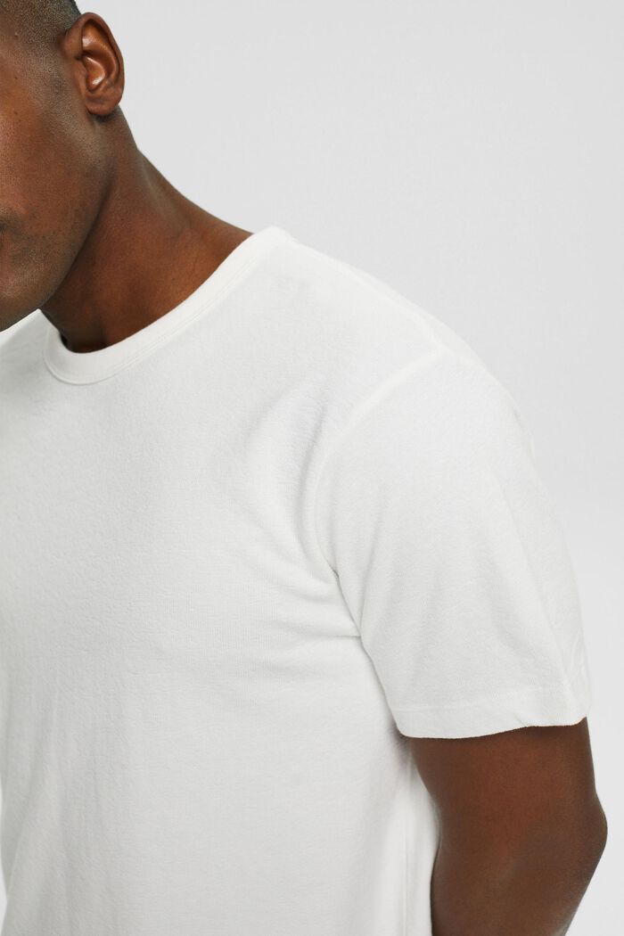 T-shirt en jersey texturé, OFF WHITE, detail image number 2