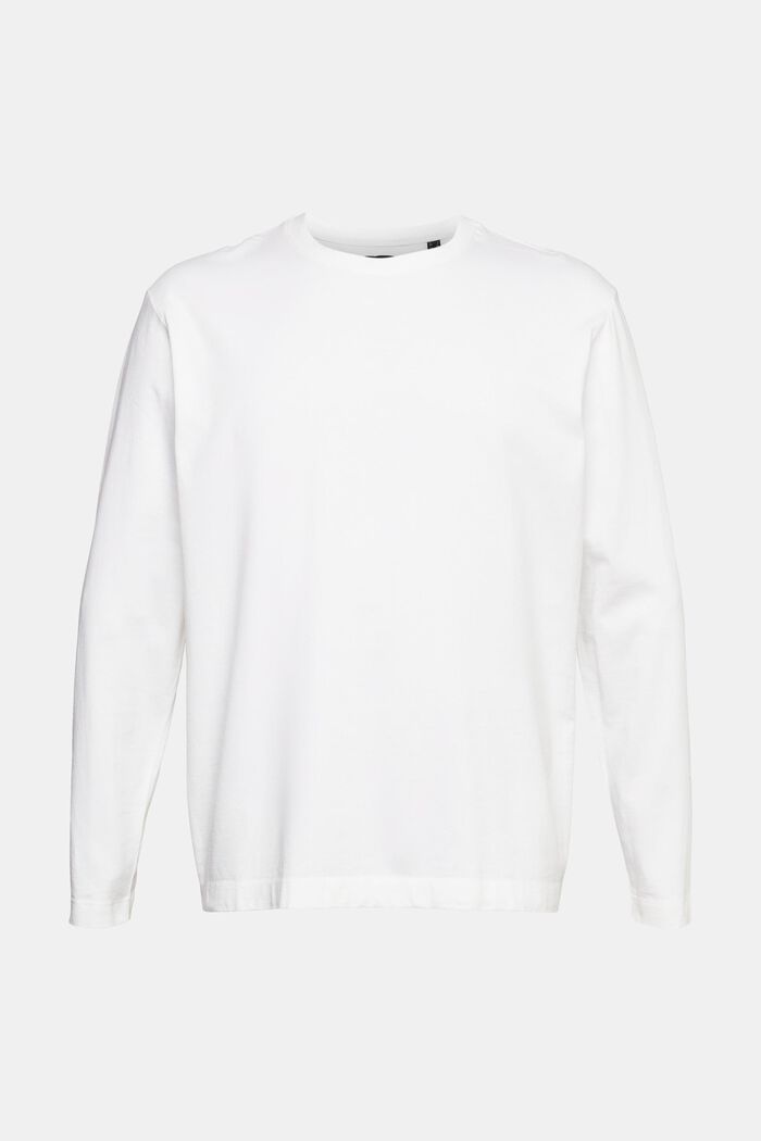 T-shirt à manches longues en jersey, WHITE, detail image number 8