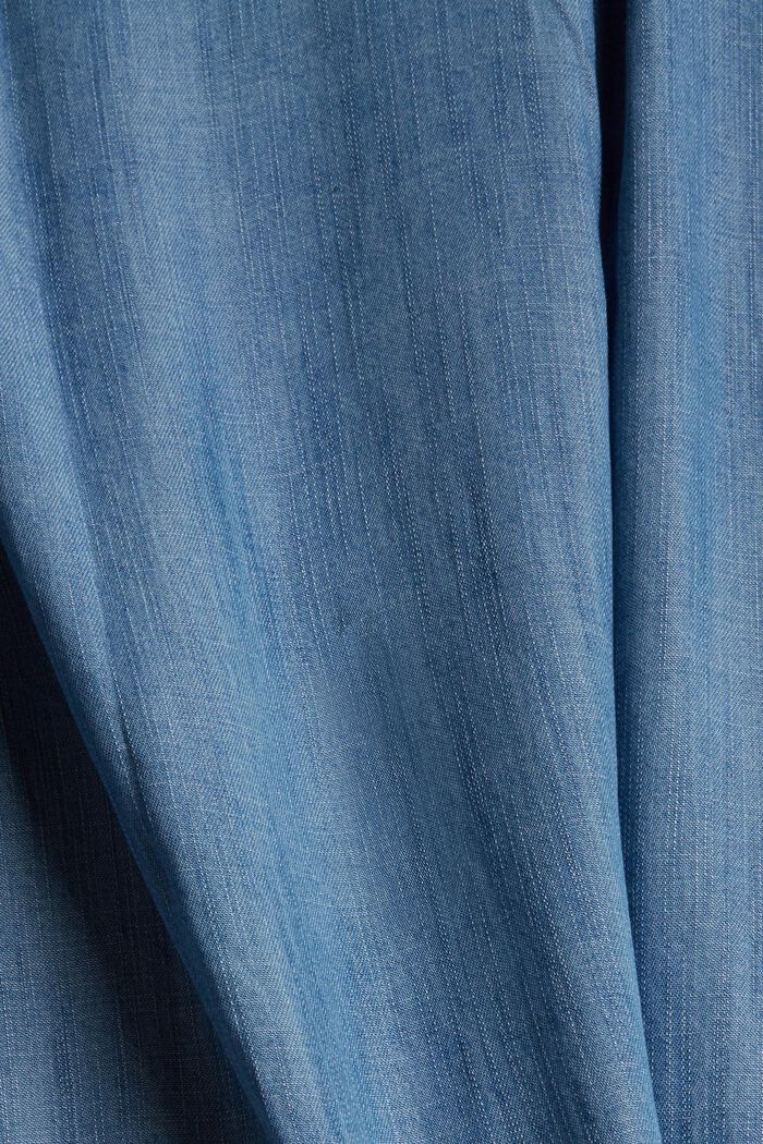 En TENCEL™ : la chemise oversize d’aspect denim, BLUE MEDIUM WASHED, detail image number 5