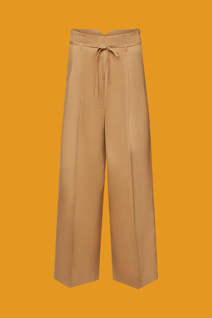 Pantalon de coupe Wide Fit, KHAKI BEIGE, detail image number 6