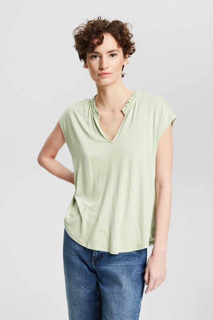 Fashion T-Shirt, PASTEL GREEN, detail image number 0
