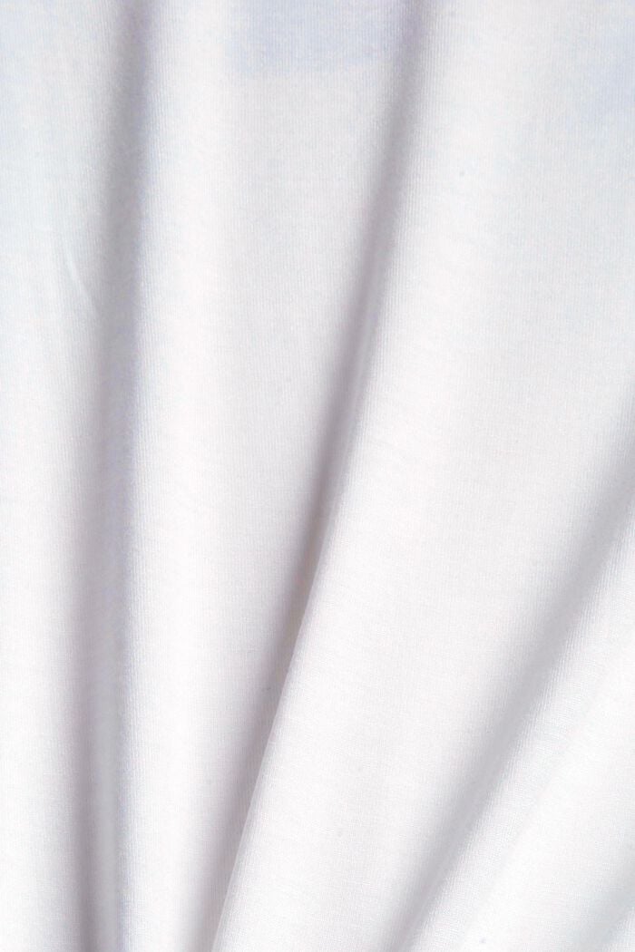 T-shirt à imprimé métallisé, LENZING™ ECOVERO™, WHITE, detail image number 4