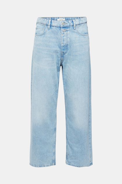 Jean coupe Loose Fit en coton durable, BLUE BLEACHED, overview