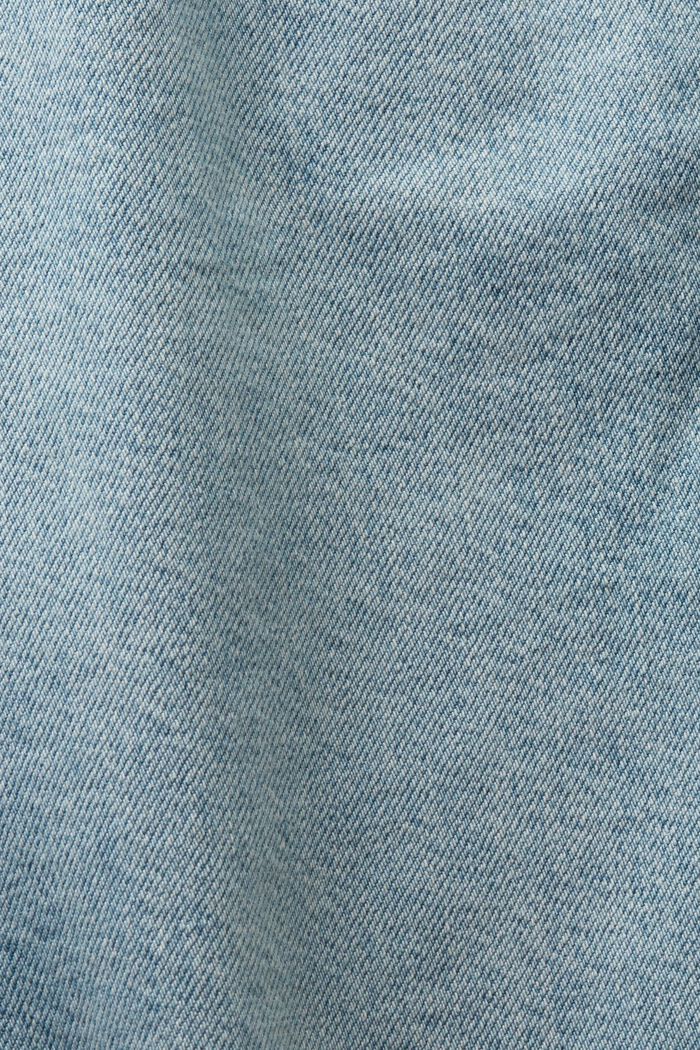 Short en jean décontracté à taille mi-haute, BLUE LIGHT WASHED, detail image number 6
