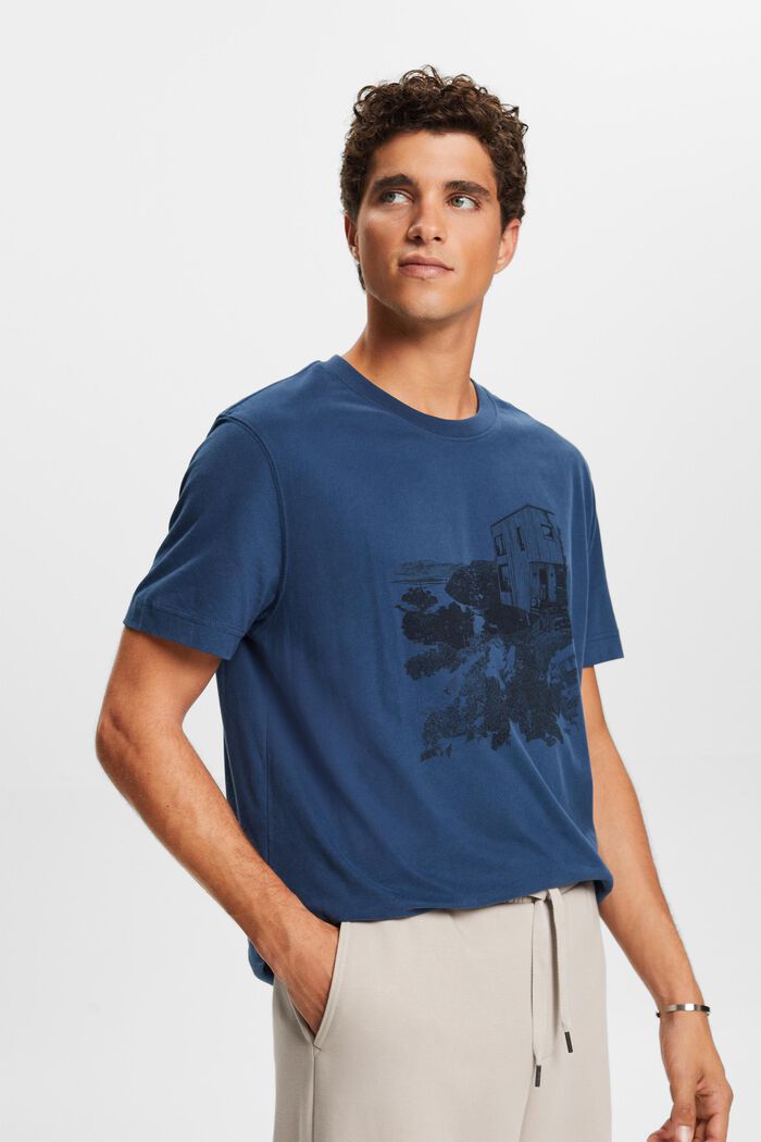 T-shirt à imprimé graphique, BLUE, detail image number 2