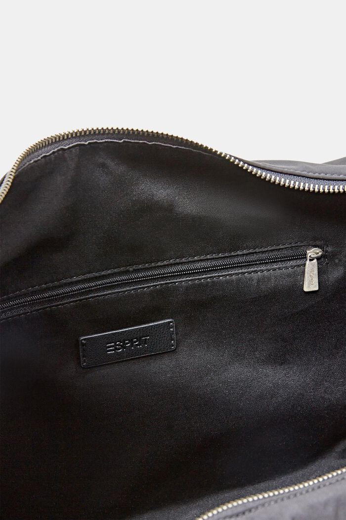 Sac porté épaule en nylon, BLACK, detail image number 3