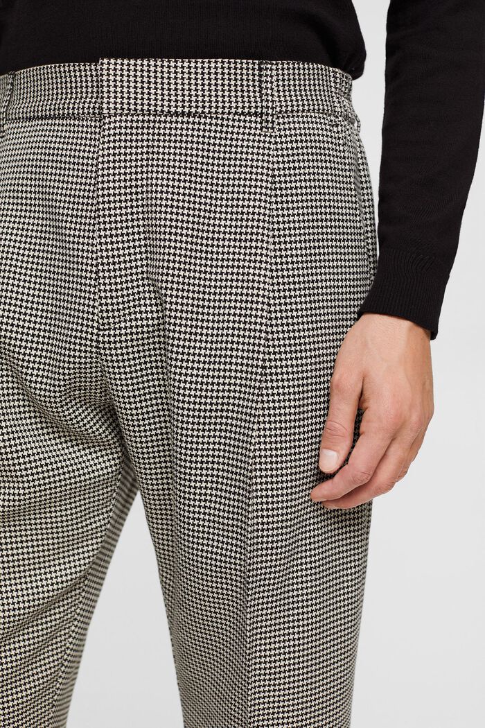 Pantalon mix & match PIED-DE-POULE, BLACK, detail image number 2