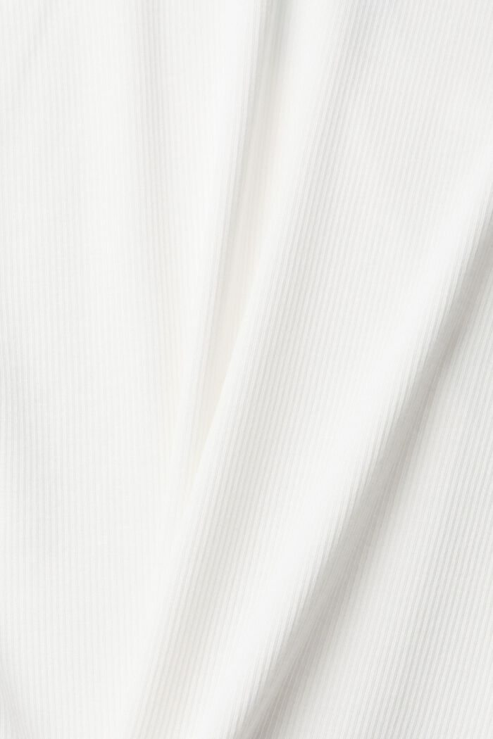 T-shirt à manches longues doté d’un col roulé côtelé, OFF WHITE, detail image number 4