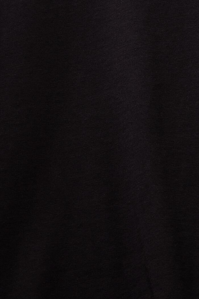 T-shirt en jersey de coton animé d’un logo, BLACK, detail image number 4