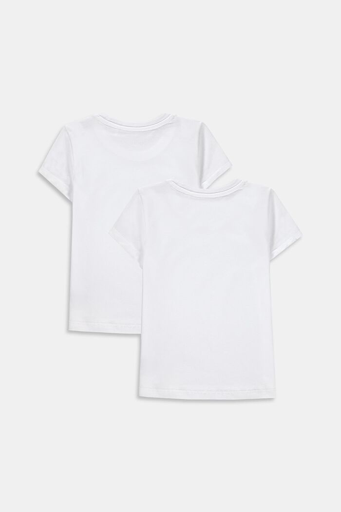 Lot de 2 t-shirts 100 % coton, WHITE, detail image number 1