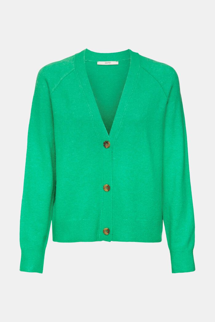 Cardigan en laine mélangée, LIGHT GREEN, detail image number 2