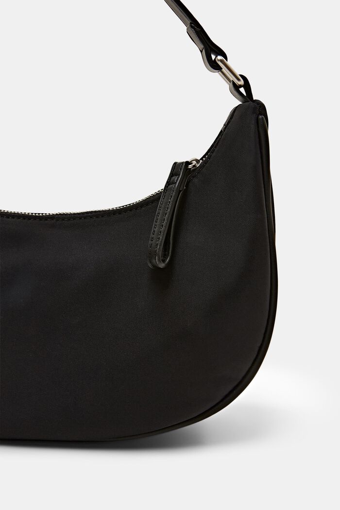 Petit sac bandoulière en forme de croissant, BLACK, detail image number 1