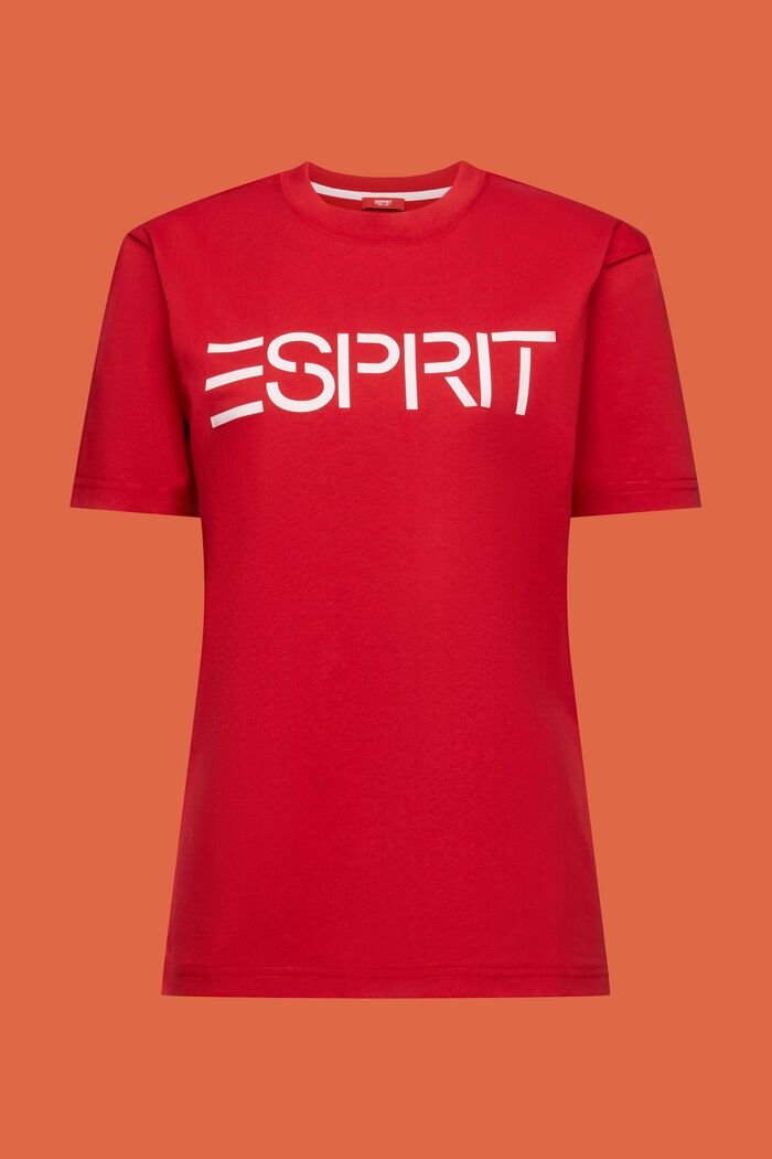 T-shirt en jersey de coton unisexe à logo, RED, detail image number 8