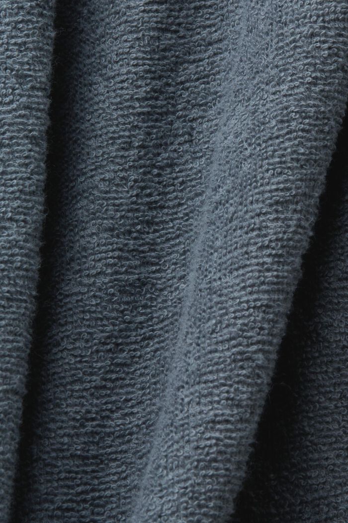 Peignoir unisexe, 100 % coton, GREY STEEL, detail image number 5